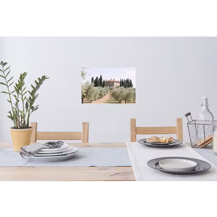 Wall Sticker - Country house - olive tree - orchard - Landhuis - olijfboom - gaard Muursticker klein