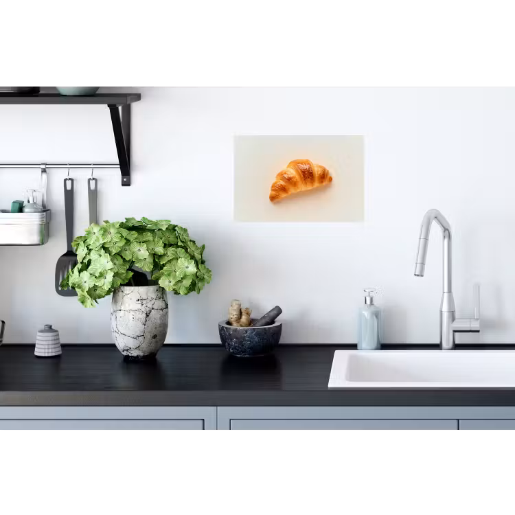 Croissant - Brood - Beige Muursticker klein -keuken