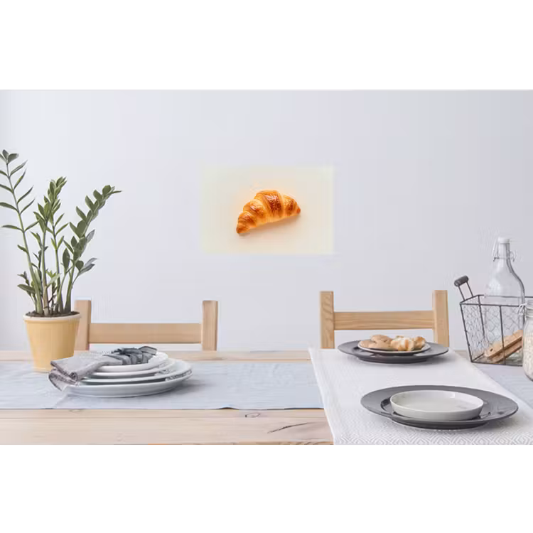 Croissant - Brood - Beige Muursticker klein -eettafel