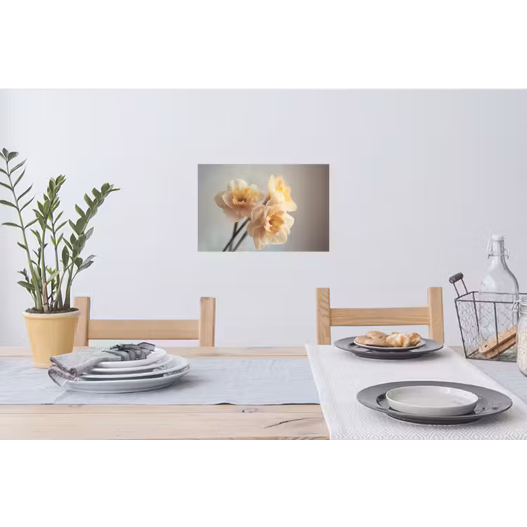 Narcissen - Geel - Bloemblaadjes Muursticker klein -eettafel