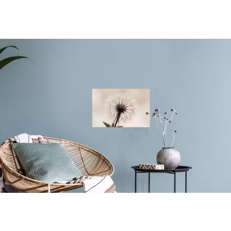 Paardenbloem - Minimalistisch - Wit Muursticker klein -plant