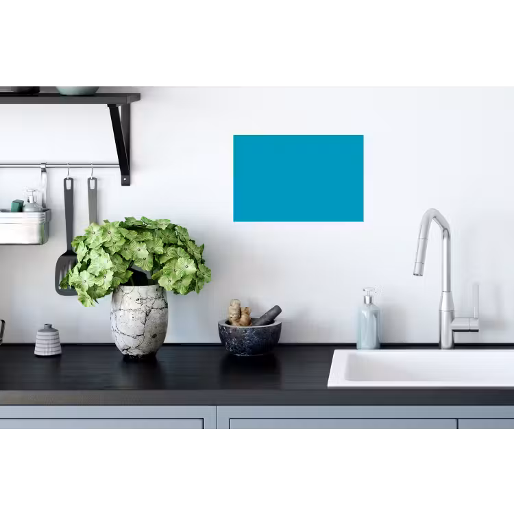 Deep - Turquoise - Turkoois Muursticker klein 286 -keuken