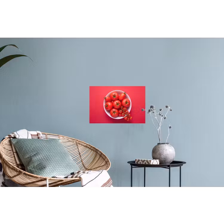 Wall Sticker - Dinner Plate - Red - Eten - Kom - Rood Muursticker klein