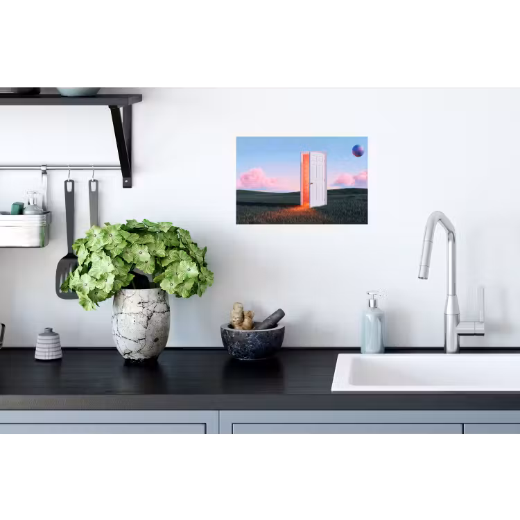 Wall Sticker - Door - Fantasy - Space - Deur - Fantasie - Ruimte Muursticker klein