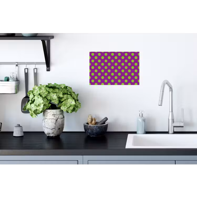 Stippen - Klassiek - Groen Muursticker klein 286 -keuken