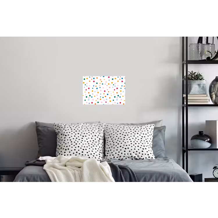 Stippen - Speels - Kleurrijk Muursticker klein 286 -slaapkamer