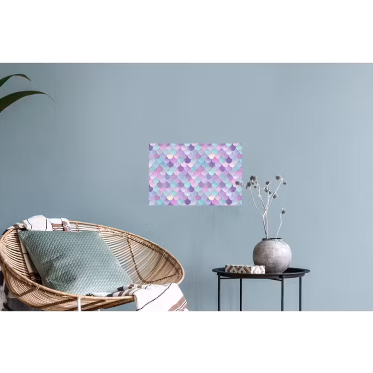 Dromerig - Zeemeermin - Pastel Muursticker klein 286 -plant