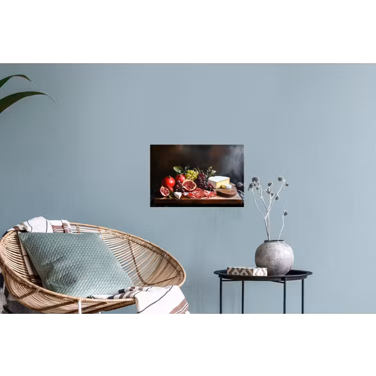 Borrelplank - Stilleven - Vintage Muursticker klein -plant