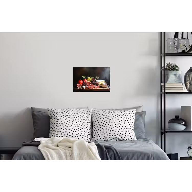 Borrelplank - Stilleven - Vintage Muursticker klein -slaapkamer