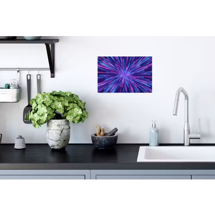 Dynamisch - Ruimte - Kleurrijk Muursticker klein -keuken