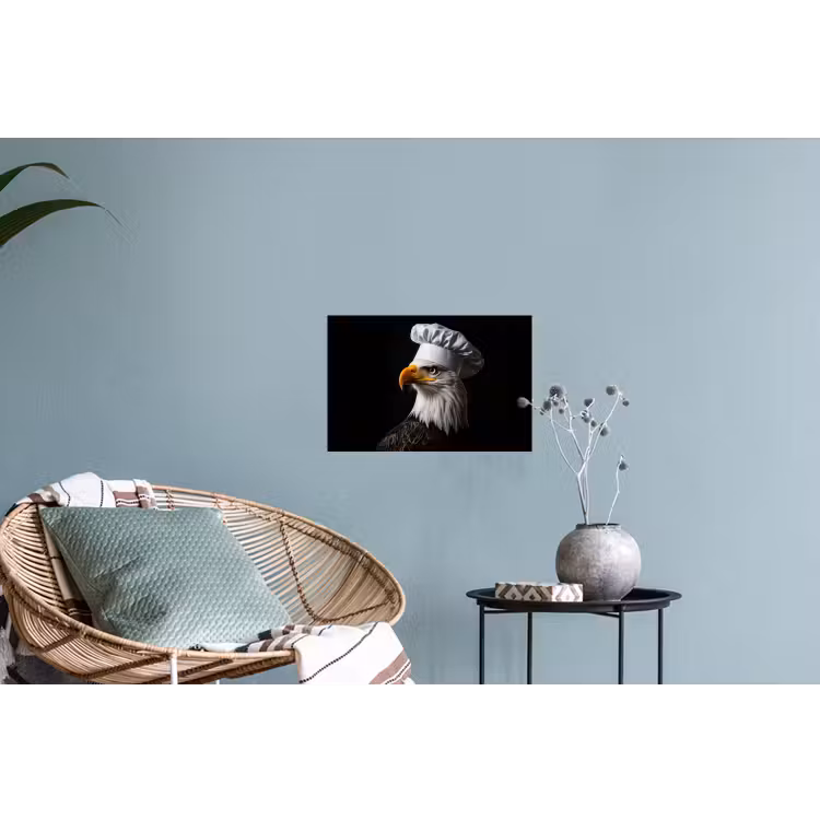 Arend -Amerika - Koksmuts - Vogel - Stoer Muursticker klein -plant