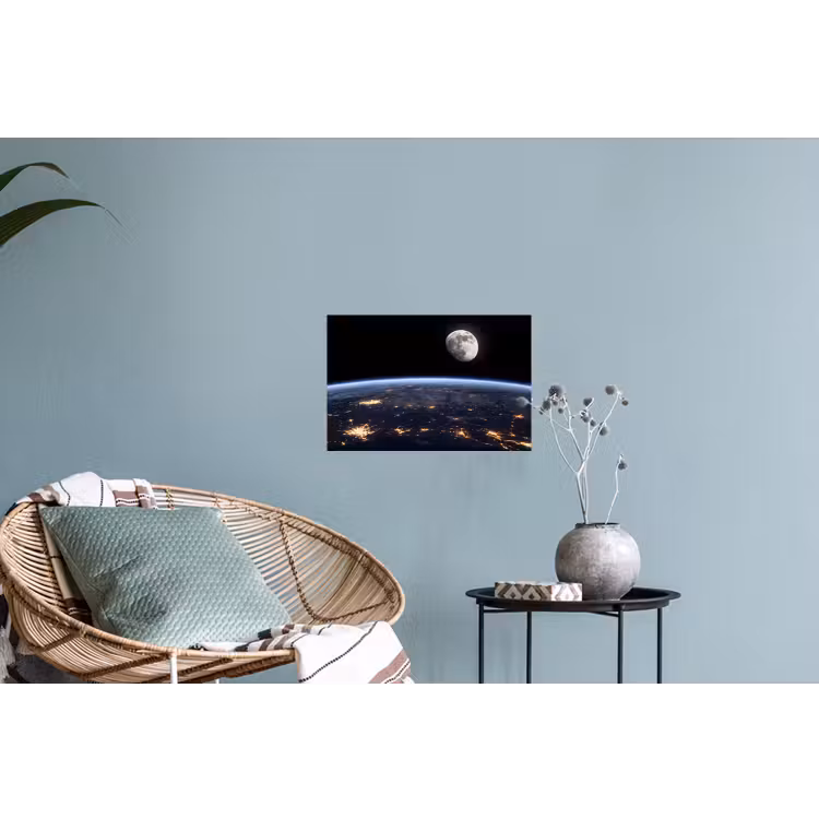 Wall Sticker - Earth - Night - Space - Aarde - Nacht - Ruimte Muursticker klein