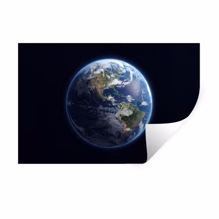 Wall Sticker - Earth - Space - Cosmos - Aarde - Ruimte - Kosmos Muursticker klein