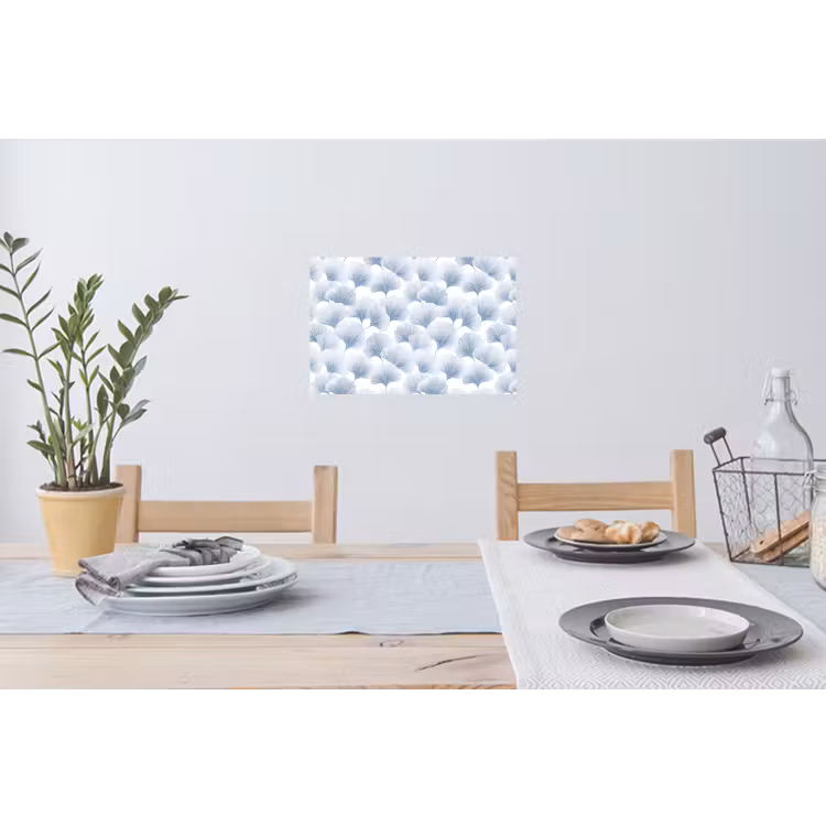 Waaier - Modern - Blauw Muursticker klein 286 -eettafel