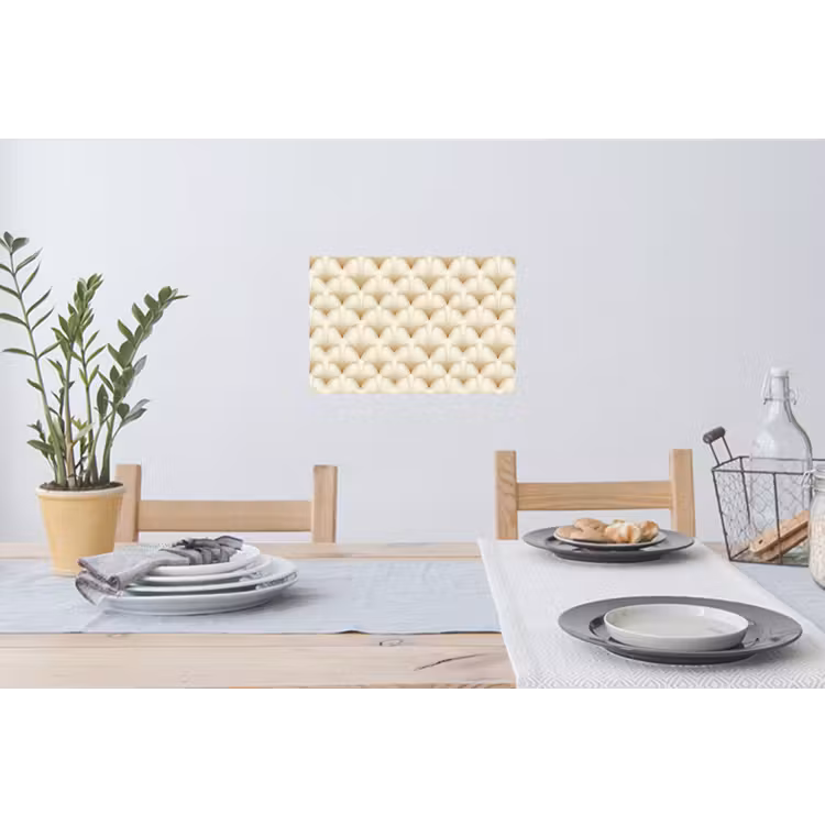 Waaier - Motief - Goud Muursticker klein 286 -eettafel