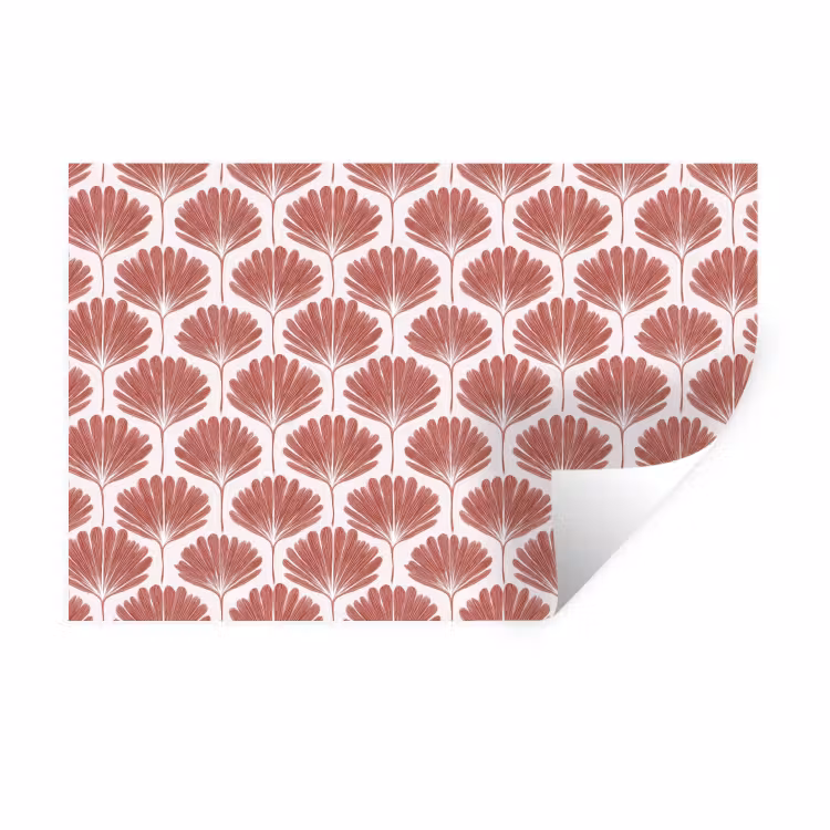 Waaier - Motief - Terra Muursticker klein 286 -3d