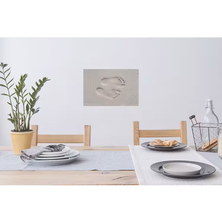Voeten - Afdrukken - Zand Muursticker klein -eettafel