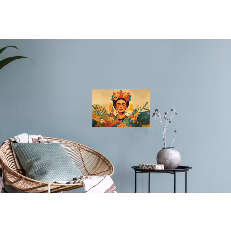 Vrouwelijk - Bloemen - Sieraden Muursticker klein -plant