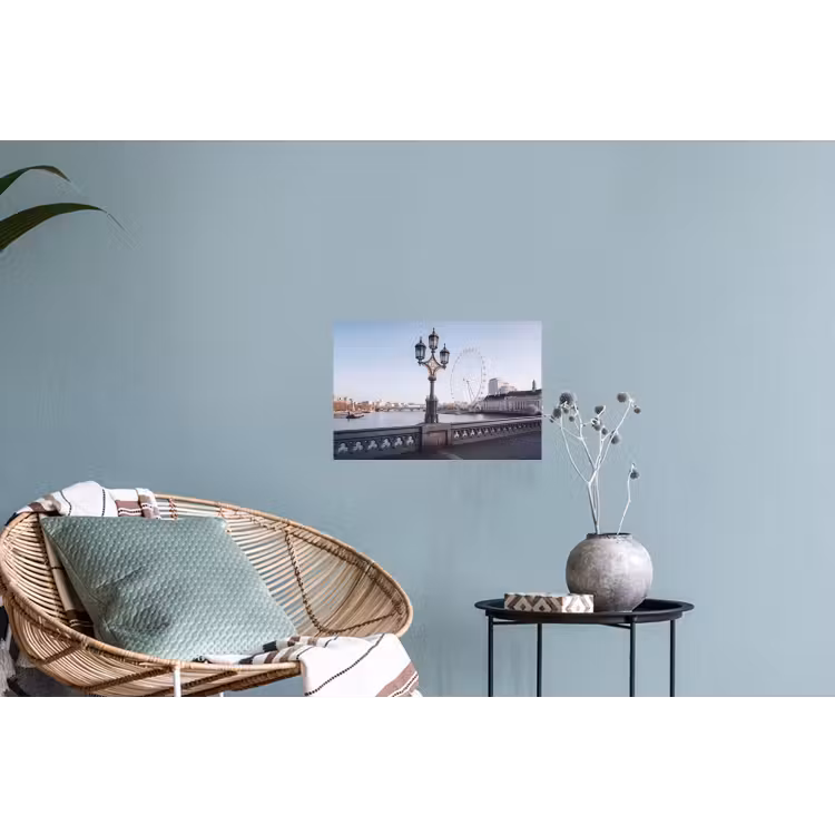 Reuzenrad - Londen - Stad - Architectuur - Brug Muursticker klein -plant