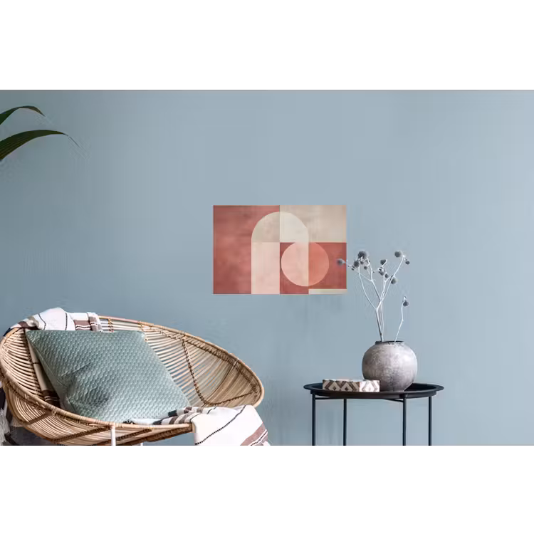 Figuren - Abstract - Roze Muursticker klein -plant