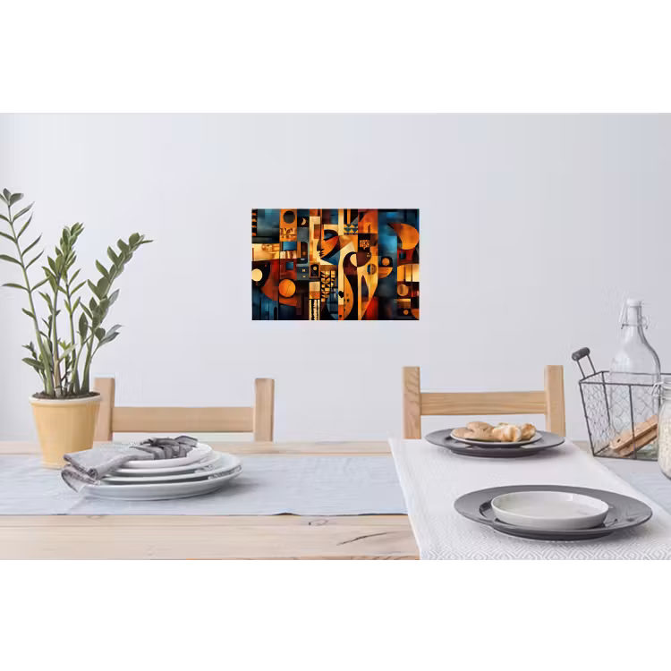 Figuren - Abstract - Symbolen Muursticker klein -eettafel