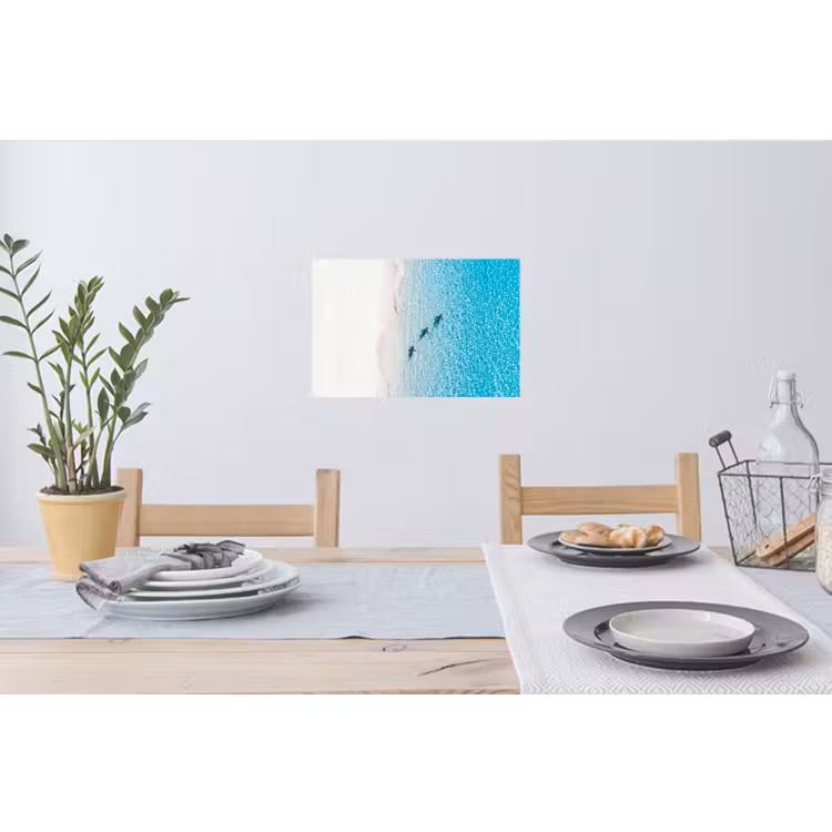 Vis - Oceaan - Strand - Turquoise - Natuur Muursticker klein -eettafel