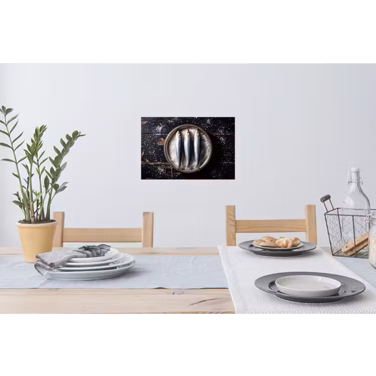 Wall Sticker - Fish - Salt - Food - Vis - Zout - Eten Muursticker klein