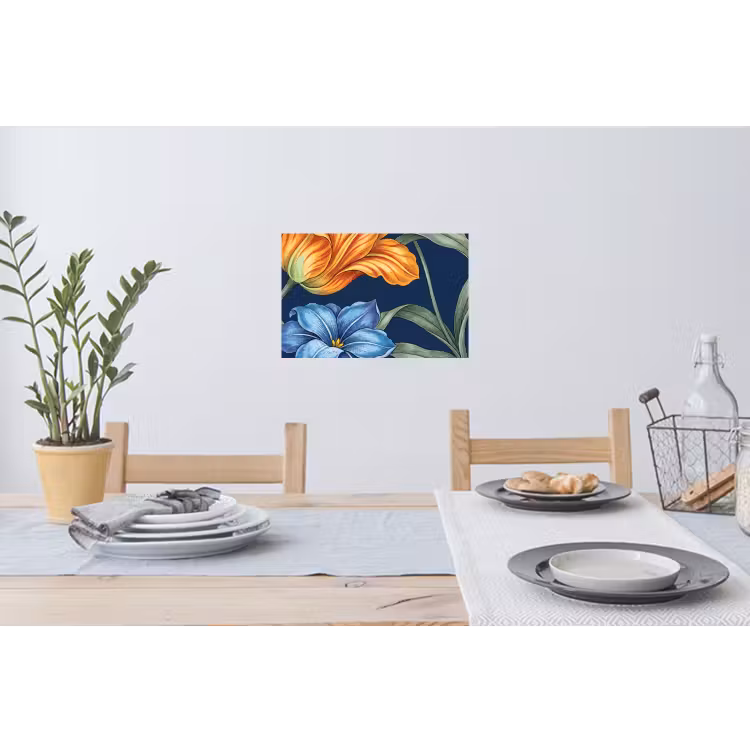 Wall Sticker - Flowers - Botanical - Pattern - Bloemen - Botanisch - Patroon Muursticker klein