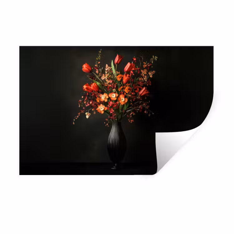 Bloemen - Takken - Boeket Muursticker klein -3d