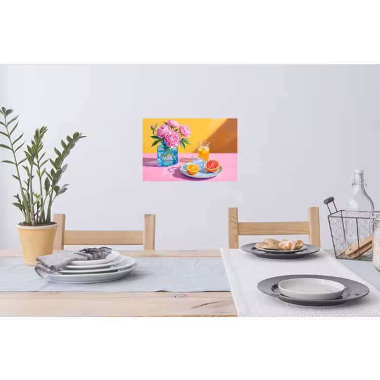 Wall Sticker - Flowers - Pink - Modern - Bloemen - Roze - Modern Muursticker klein