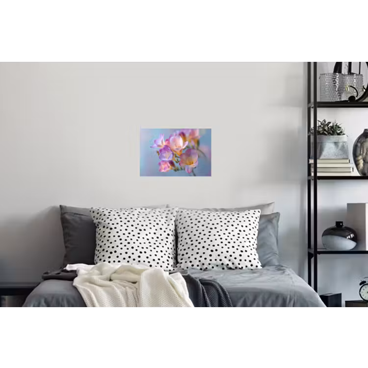 Bloemen - Paars - Overloop - Meeldraden Muursticker klein -slaapkamer