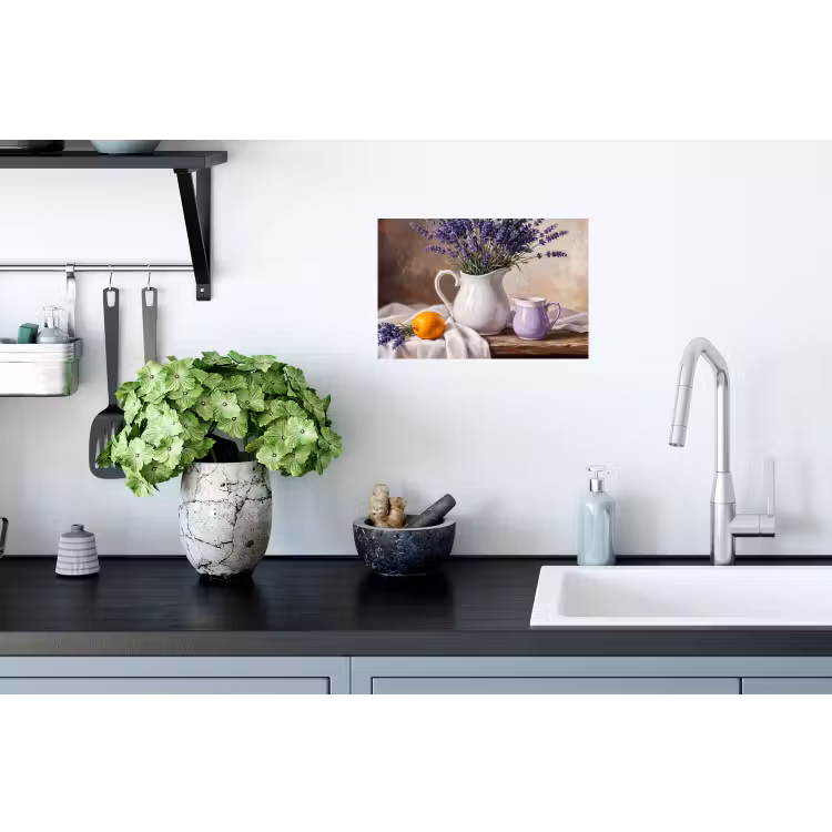 Wall Sticker - Flowers - Still Life - Purple - Bloemen - Stilleven - Paars Muursticker klein