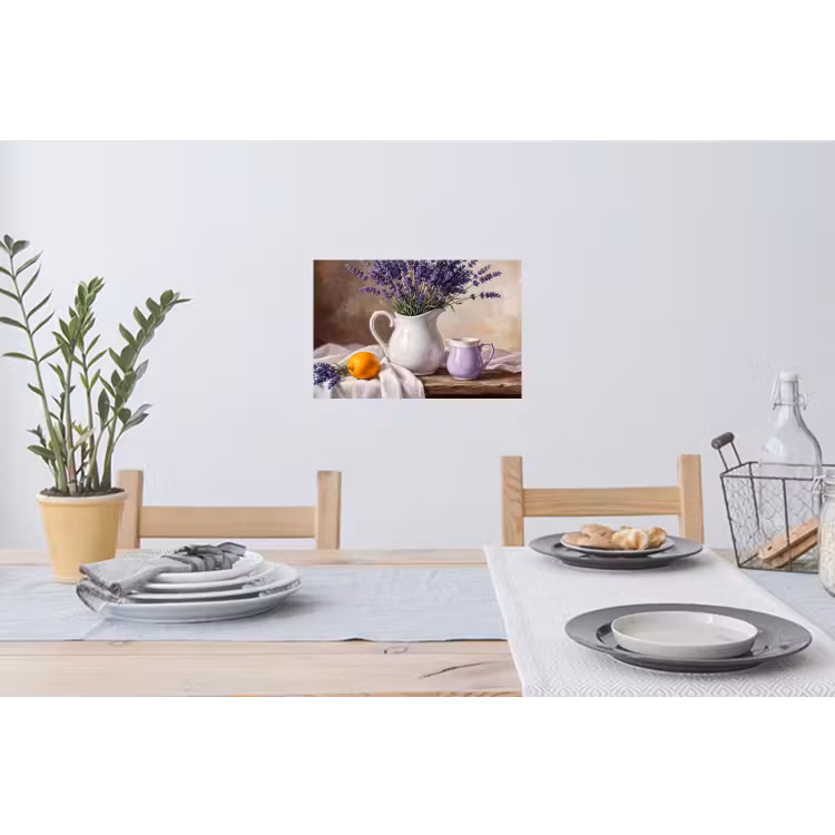 Wall Sticker - Flowers - Still Life - Purple - Bloemen - Stilleven - Paars Muursticker klein