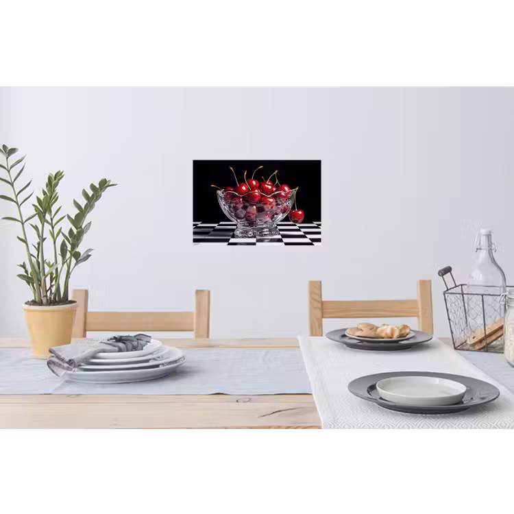 Wall Sticker - Food - Cherries - Red - Eten - Kersen - Rood Muursticker klein