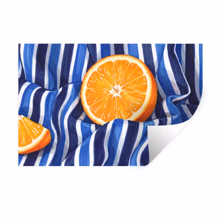 Wall Sticker - Food - Fruit - Orange - Eten - Fruit - Oranje Muursticker klein