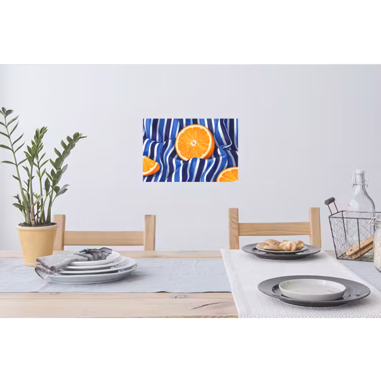 Wall Sticker - Food - Fruit - Orange - Eten - Fruit - Oranje Muursticker klein