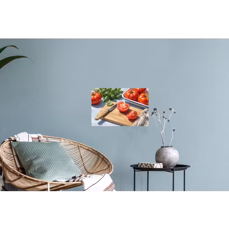 Eten - Keuken - Ingrediënten - Stillleven - Rood Muursticker klein -plant