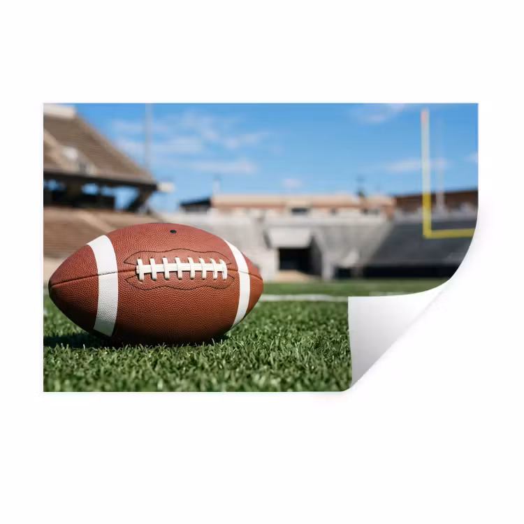 Football - Veld - Stadion - Sport Muursticker klein -3d