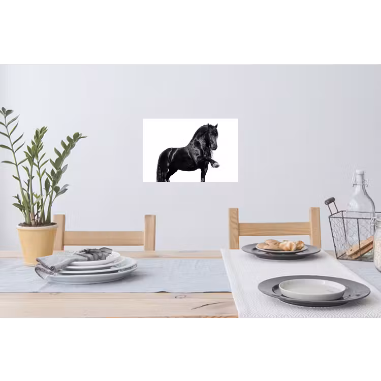 Fries - Hengst - Modern Muursticker klein -eettafel