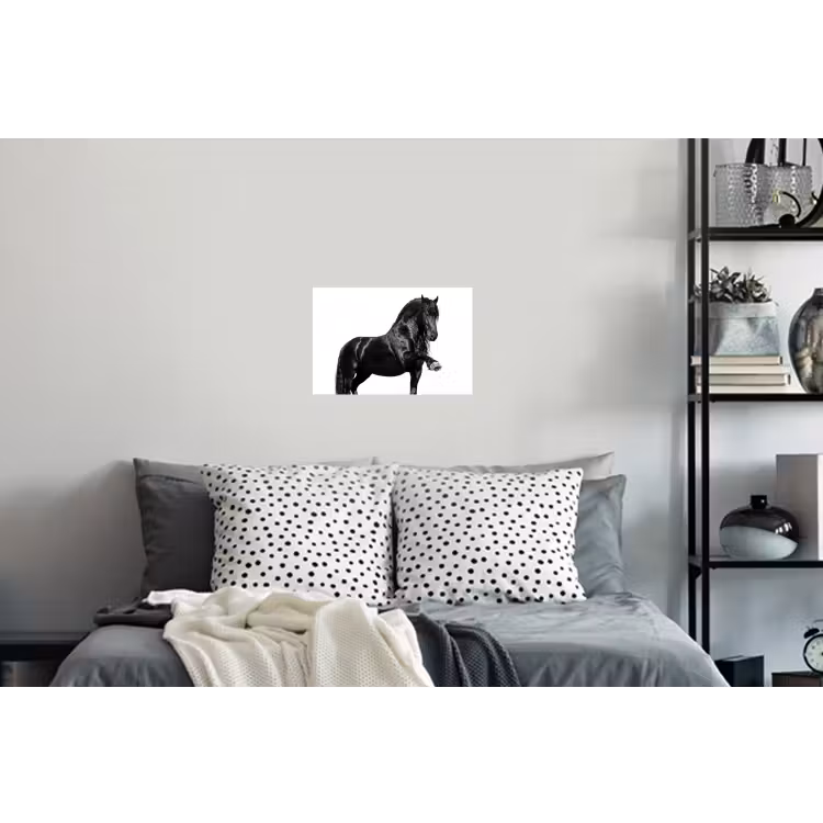 Fries - Hengst - Modern Muursticker klein -slaapkamer