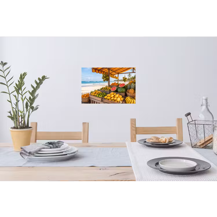 Wall Sticker - Fruit - Beach - Tropical - Fruit - Strand - Tropisch Muursticker klein