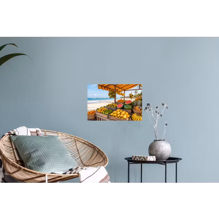 Wall Sticker - Fruit - Beach - Tropical - Fruit - Strand - Tropisch Muursticker klein