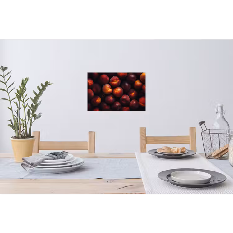 Fruit - Close up - Nectarines Muursticker klein -eettafel