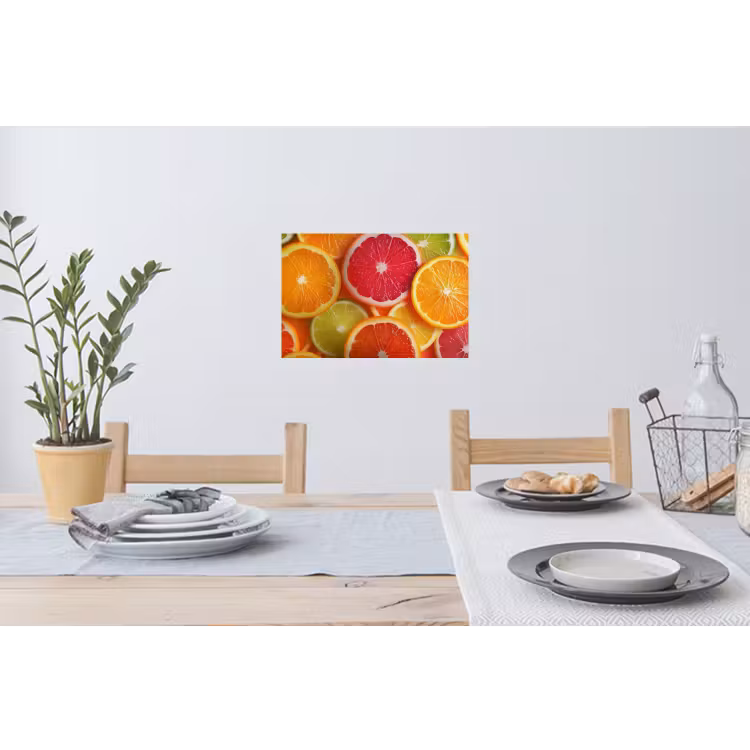 Fruit - Kleurrijk - Close up Muursticker klein -eettafel