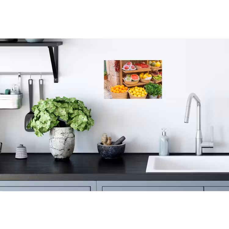 Wall Sticker - Fruit - Market - Fresh - Fruit - Markt - Vers Muursticker klein