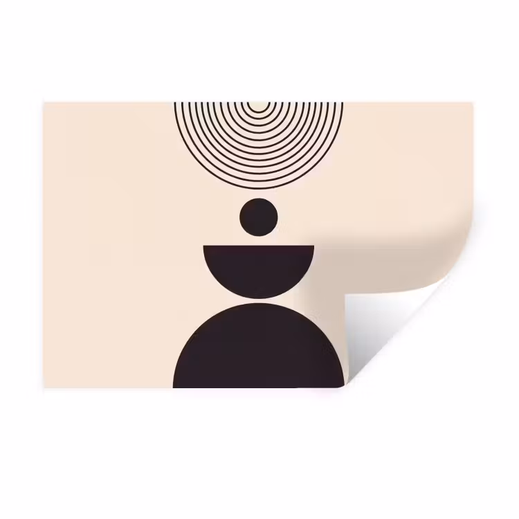 Wall Sticker - Geometric Balance - Art - Geometrische balans - Kunst Muursticker klein