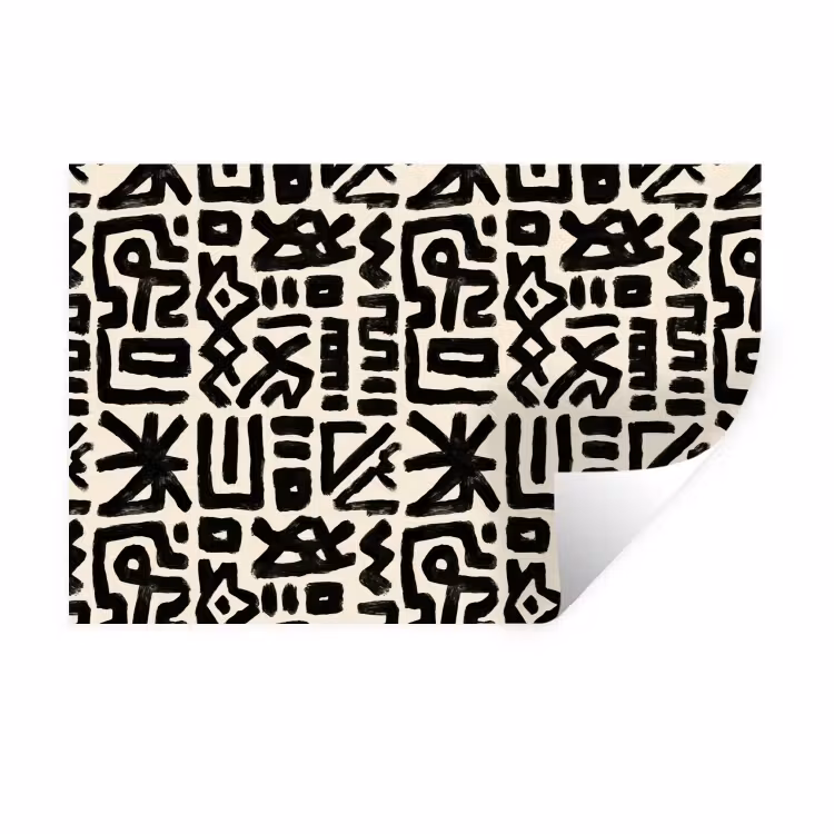 Geometrisch - Figuren - Zwart Muursticker klein 286 -3d