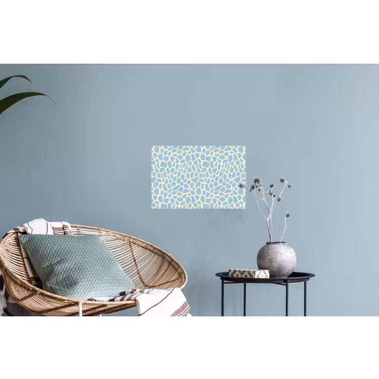 Giraf - Modern - Blauw Muursticker klein 286 -plant