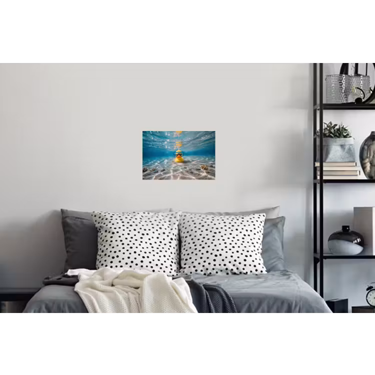 Duikbril - Eend - Water Muursticker klein -slaapkamer