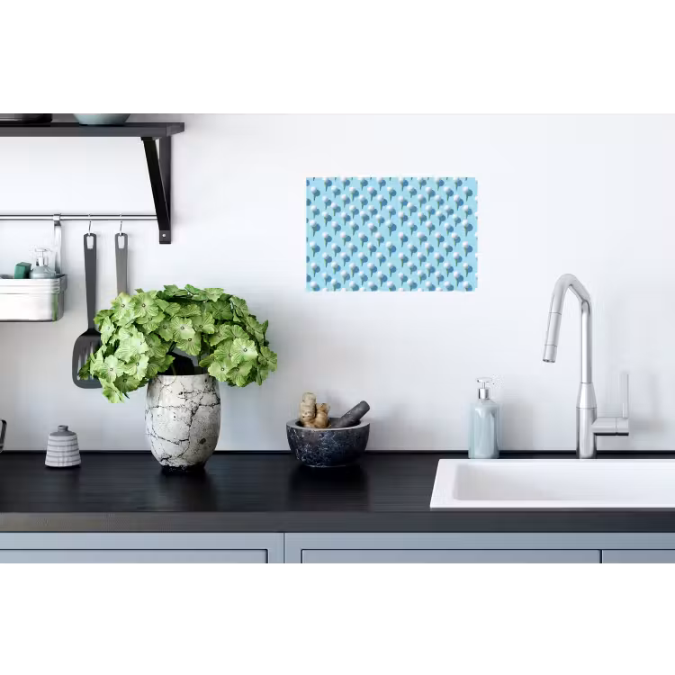 Golf - Ballen - Blauw Muursticker klein 286 -keuken